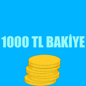 1000 TL Bakiye